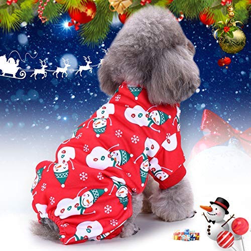 Idepet Disfraz de Mascota de Navidad Ropa de Perro de Gato, Sudadera con Capucha de Copo de Nieve con Capucha Abrigo de Perro Chaqueta de suéter Pet Dress Up (XL)