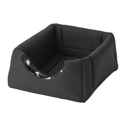 Ikea Lurvig - Cama para Gatos, Color Negro