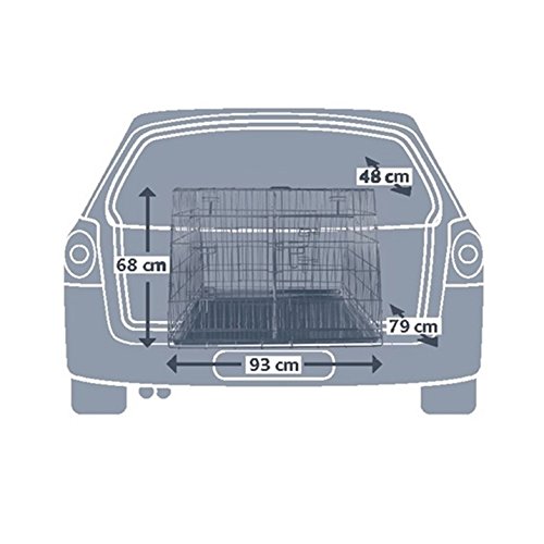 Jaula Transporte Galvanizada, Doble, 93x68x79 cm