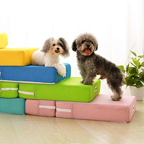 JIE KE Escaleras de la Escalera de la Escalera de 2 Pasos del Animal doméstico para los Gatos de los Perros pequeños, sofá casero de la Cama del sofá, 48 × 40 × 20cm Ligero y portátil