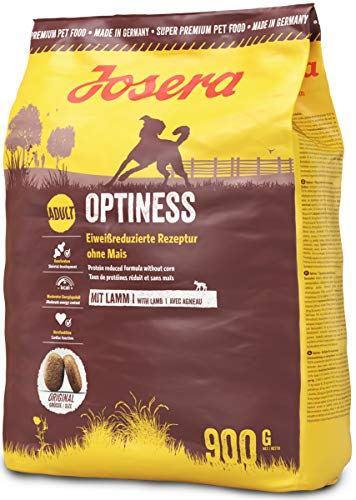 JOSERA Alimento Seco Para Perros : Comida Para Perros Pienso Alimento Seco Saludable Galletas Proteína Saco Perro Optiness  900 g