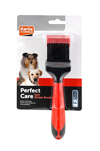 Karlie 1030195 Cepillo Suave para Caniche con Mango 2 en 1