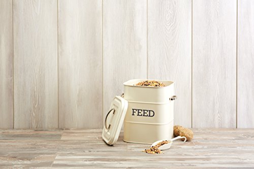 Kitchen Craft 3 kg caja acero Living Nostalgia alimentación con pala, Beige