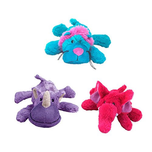 KONG - Cozie Assorted Brights - Resistente juguete de peluche para morder - Para Perros Medianos