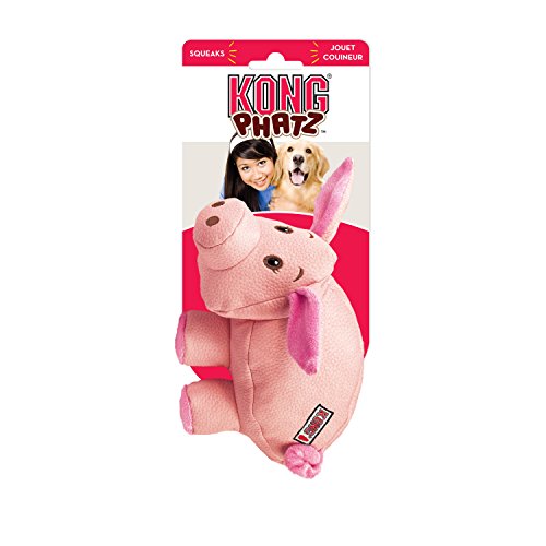 KONG - Phatz Pig - Resistente Juguete sonoro - para Perros Pequeños