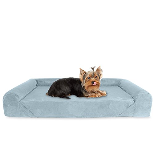 KOPEKS Sofá Cama, pequeño, Mediano, ortopédico, Espuma viscoelástica, sofá, Cama para Perro, tamaño pequeño, Color Gris