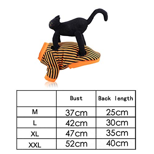 Lazder disfraz de Halloween para mascota divertido perro gato cosplay cachorro gatito forro polar con capucha abrigo, Microfibra, multicolor, xx-large