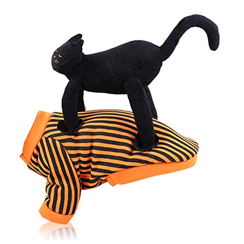 Lazder disfraz de Halloween para mascota divertido perro gato cosplay cachorro gatito forro polar con capucha abrigo, Microfibra, multicolor, xx-large