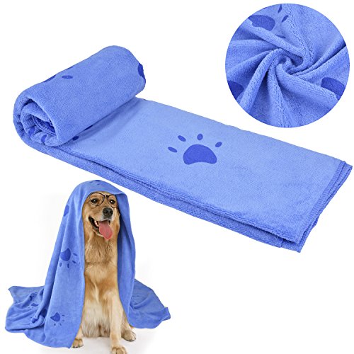 Legendog Toallas Baño, Toallas de Baño, Azul Toallas Baño, Toalla Microfibra Ultra Absorbente para Agua de Secado