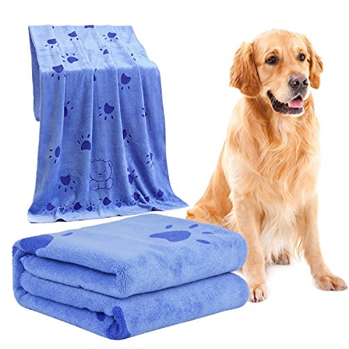 Legendog Toallas Baño, Toallas de Baño, Azul Toallas Baño, Toalla Microfibra Ultra Absorbente para Agua de Secado