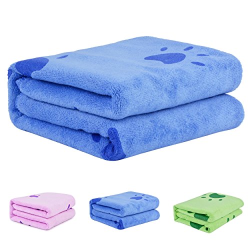 Legendog Toallas Baño, Toallas de Baño, Azul Toallas Baño, Toalla Microfibra Ultra Absorbente para Agua de Secado