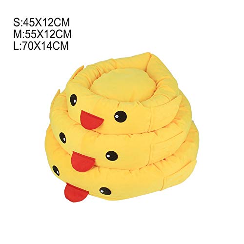 LiYue-Pet Bed Lindo Pato Amarillo Desmontable de Alta Elasticidad Gato Perro Saco de Dormir Profundo Perrera otoño Invierno cálido Adecuado for Gatos Perros Suministros for Mascotas (Size : S)