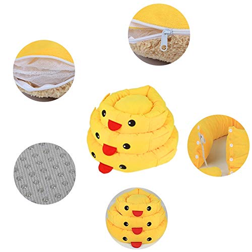 LiYue-Pet Bed Lindo Pato Amarillo Desmontable de Alta Elasticidad Gato Perro Saco de Dormir Profundo Perrera otoño Invierno cálido Adecuado for Gatos Perros Suministros for Mascotas (Size : S)