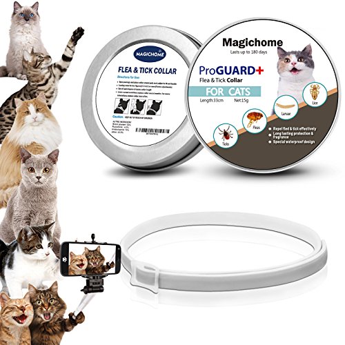 Magichome Collar Antiparasitario para Gatos contra Pulgas, Garrapatas y Mosquitos …