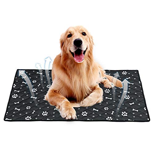 Manta Fria Manta Refrigerante Perro Genial Perro Perro de formación Gato de Mat Almohadilla de refrigeración para Perros De Perro Pet Mat Black,m