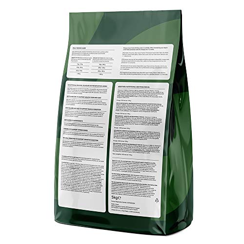 Marca Amazon - Solimo - Alimento seco completo para perro adulto rico en cordero y arroz,  1 Pack de 5 kg