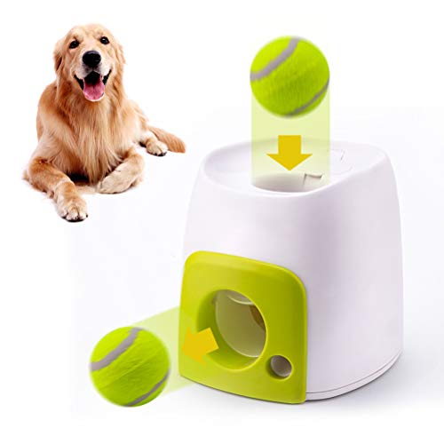 Mekta Perro Interactivo Entrenamiento Smart Feeder Dog Intelligence Snack Machine, automática Perro Pelota Lanzador Perro Pelota lanzar Juguetes interactivos Mascotas Juguetes