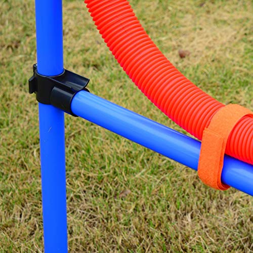 MelkTemn Set de Entrenamiento de Agilidad de Perros, Jump Hoop Dog Agility Starter Equipment, Obstáculos para el Entrenamiento de la coordinación para Perros al Aire Libre