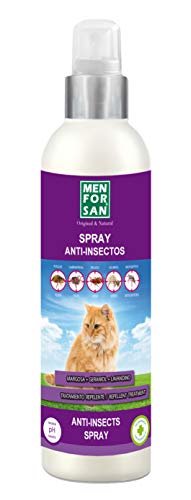 MENFORSAN Spray Anti-Insectos Con Margosa, Geraniol Y Lavandino Gatos - 250 ml