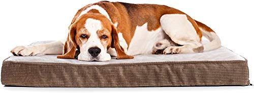 Milliard - Cama Acolchada ortopédica para Perro, Espuma de Huevo con Almohada de Felpa, Funda Lavable para Caja Estándar (104 x 68 x 10 cm)