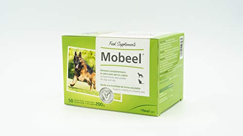 Mobeel Alimento complementario en polvo para perros y gatos - 50 Sobres de 4g (Total: 200 g)