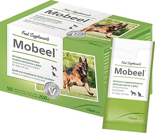 Mobeel Alimento complementario en polvo para perros y gatos - 50 Sobres de 4g (Total: 200 g)