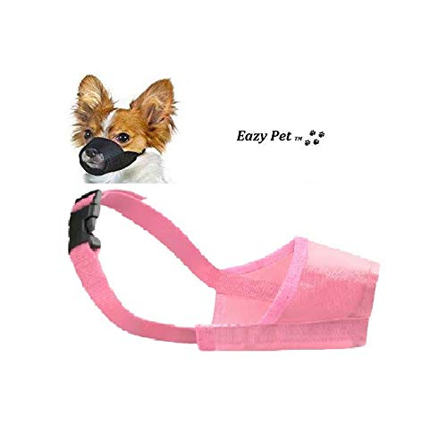 My Pet Bozal para Perro Extra pequeño, tamaño XXS, Color Rosa, Transpirable, Anti picaduras, de Nailon, se Adapta a Pomeranian Prague Ratter Rat Terrier Ruse Toy Terrier Toy Poodle Yorkshire Terrier