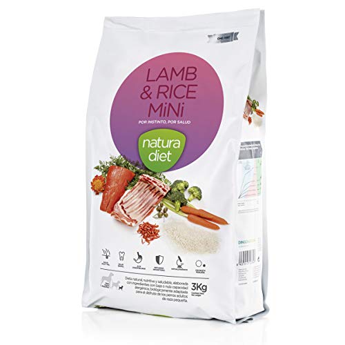 Natura Diet Comida Seca para Perros Cordero y Arroz Razas Mini - 3000 gr