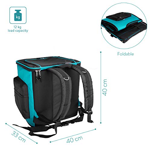 Navaris Mochila para Perros - Bolsa de Transporte para Gatos y Perros - Transportín de Viaje para Mascotas con ventilación y Gran tamaño