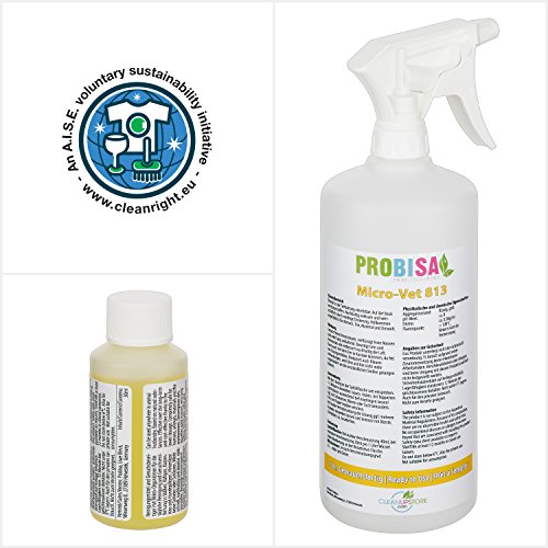 Neutralizadores de olor spray (Probisa Micro-Vet 813) de la orina del gato, perro y los roedores olores - y bio limpiador concentrado 40ml rendimiento 1-2 litros listos para usar asesino de olor / Removedor de olor