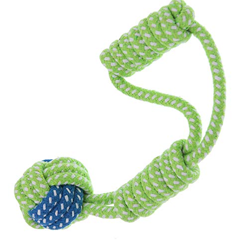 ONEVER Perro Algodón Cuerda Juguete Knot Puppy Chew Juguetes Teething Dientes de Limpieza para Animales para Las Pequeñas Bolas Juego Poker Medio Gros Perros