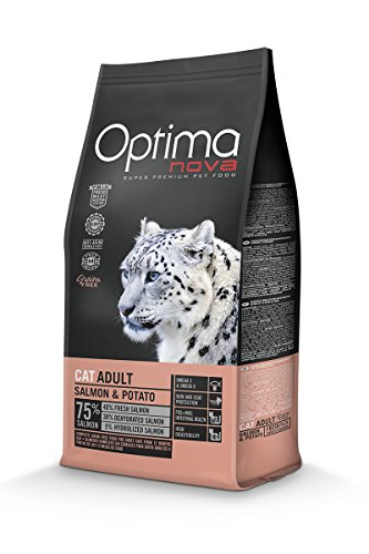 Optima Nova Gato Adulto Salmon y Patata 8 kg. Grain Free