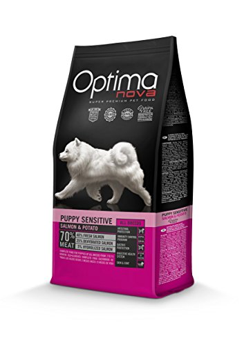 Optima nova - Pienso para Perros Cachorros pequeños, medianos y Grandes ã“ptima Nova Grain Free Puppy Sensitive salmón