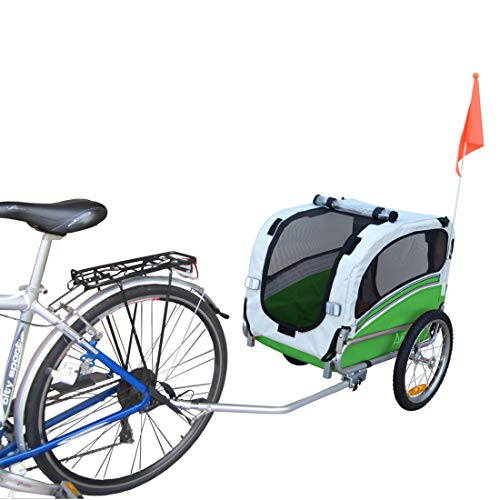 Papilioshop Argo Remolque Bici y Silla de Paseo para Perro Mascota (Verde S)