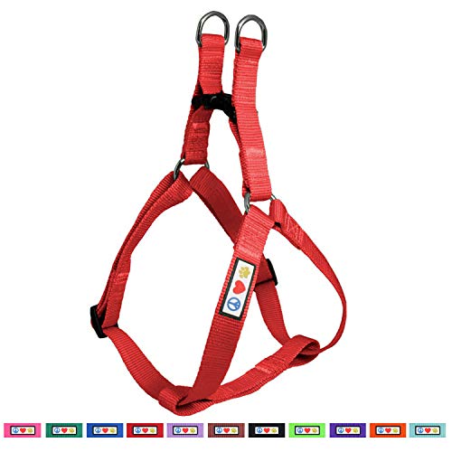 Pawtitas Arnes de Entrenamiento Chaleco Pechera para Perros y Cachorros arnes de adiestramiento Ideal para Caminar Perros Cachorros arnes Pequeño Color Rojo