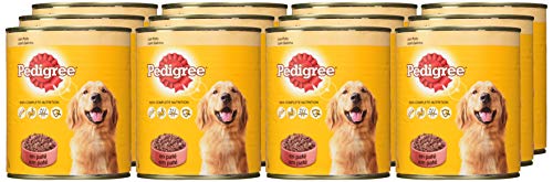 Pedigree Lata para perros adultos de pollo 800g (Pack de 12)