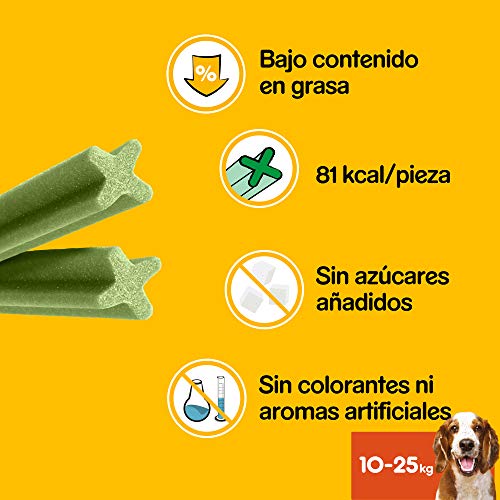 Pedigree Pack de 28 Dentastix Fresh de uso diario para la limpieza dental de los perros y contra mal aliento, para perros medianos (Pack de 4)