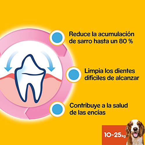 Pedigree Pack de 56 Dentastix de uso diario para la limpieza dental de perros medianos (Pack de 1)