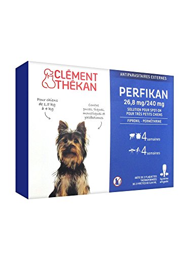 Perfikan antiparasitaire très petit chien 0/5 kg 4 pipettes