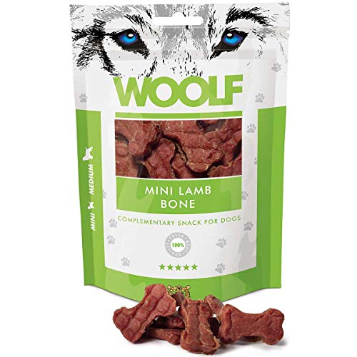 Perro aperitivos Woolf 100 g – Kleine huesos con cordero