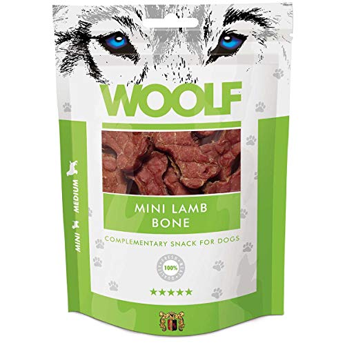 Perro aperitivos Woolf 100 g – Kleine huesos con cordero