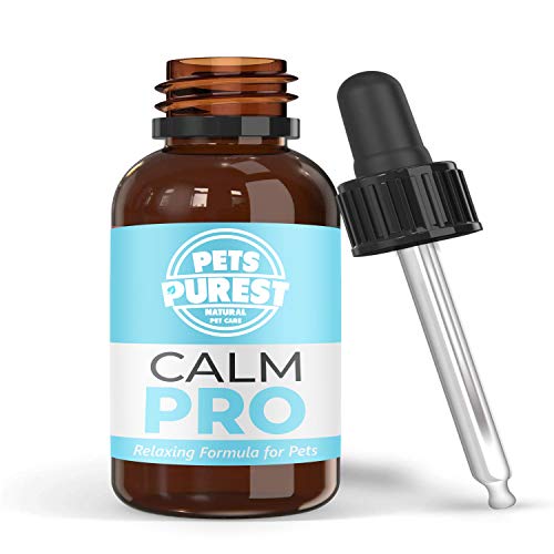 Pets Purest Suplemento 100% Natural Calming Aid para Perros, Gatos y Mascotas. Reduce la ansiedad y el estrés en Sus Mascotas (50 ML)