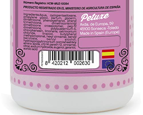 Petuxe Acondicionador bifásico Perros, Vegano, Todo Tipo de Pelo, 300 ml