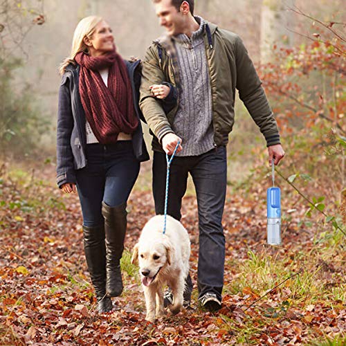 PHILORN Botella de Agua para Perro [420ml], 100% a Prueba de Fugas, Botella de Viaje para Mascotas al Aire Libre, Bebedero Perro Portatil de Grado Alimenticio, Sin BPA, Operación con un Solo Botón