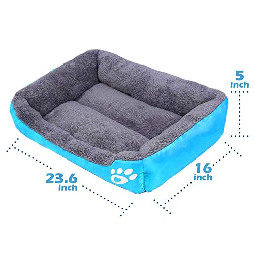 PowerKing Colchón Cuadrado para Cama de Perro pequeño, Lavable, Ideal para la habitación o la Parte Inferior Impermeable