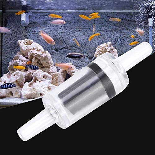 Pssopp 20Pcs Válvulas de Agua de plástico para acuarios Válvulas de Cierre Válvula de retención de Agua para Acuario Bomba de Aire para Tanque de Peces Negro