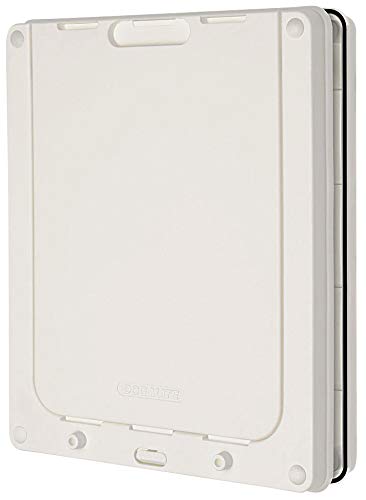 Puerta para Perro Mediano Dog Mate, 215 W, Color Blanco