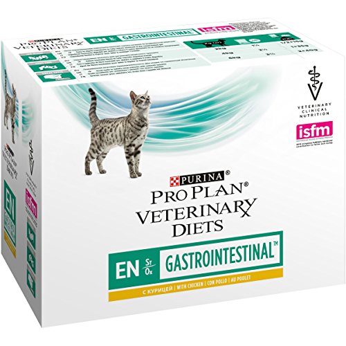 Purina - Alimento PPVD Féline en St Ox Gastro gallina para Gatos, 10 x 85 g