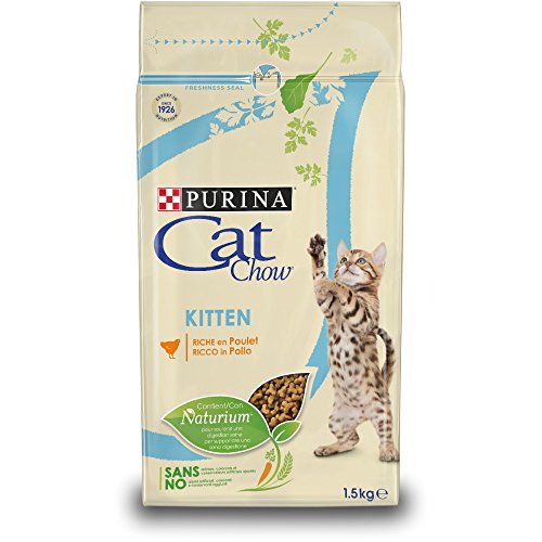 Purina Cat Chow Comida Seco para Gatitos Rico en Pollo - 1.5 Kg