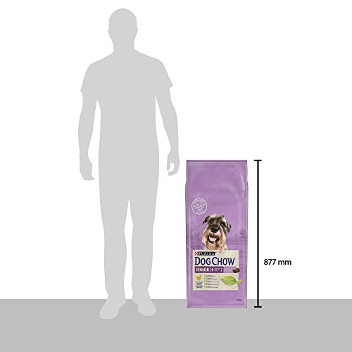 Purina Dog Chow Senior pienso para Perro Adulto +9 Pollo 14 Kg